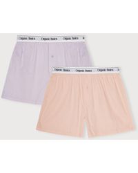 Organic Basics - Easy Boxer Shorts 2-Pack Himalayan Salt - Lyst