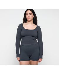Organic Basics - Seamless Waffle Long Sleeve Tee - Lyst