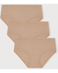 Organic Basics - Core Briefs 3-Pack Hazelnut Hazelnut Hazelnut - Lyst