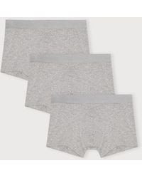 Organic Basics - Core Trunks 3-Pack Melange Melange Melange - Lyst
