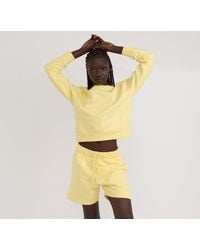 Organic Basics - Weekend Crop Crewneck - Lyst
