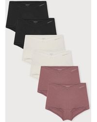 Organic Basics - Flex Shorty 6-Pack Off Rose Wood - Lyst