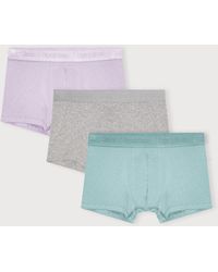 Organic Basics - Core Trunks 3-Pack Soft Lilac Melange Eucalyptus - Lyst