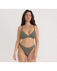 Organic Basics - Core Rib Triangle Bralette - Lyst