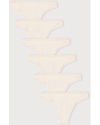 Organic Basics - Core Thong 6-Pack - Lyst