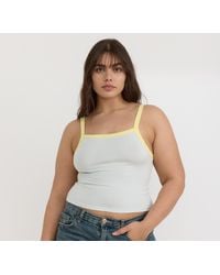 Organic Basics - Core Play High-Neck Top Dewdrop Light Lemon - Lyst