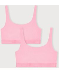 Organic Basics - Core Rib Tank Bralette 2-Pack - Lyst