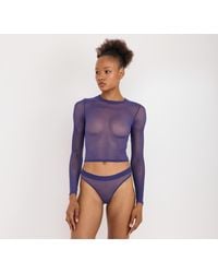 Organic Basics - Mesh Long Sleeve Tee - Lyst