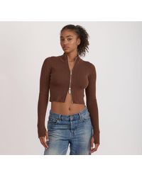 Organic Basics - Soft Knit Rib Track Jacket - Lyst