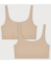 Organic Basics - Core Rib Tank Bralette 2-Pack - Lyst