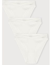 Organic Basics - Flex Cheeky Briefs 3-Pack Off Off Off - Lyst
