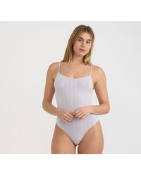 Organic Basics - Pointelle Bodysuit - Lyst