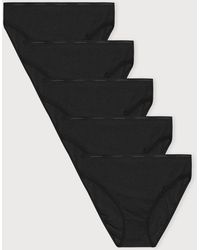 Organic Basics - Core Rib High-Leg Briefs 5-Pack - Lyst