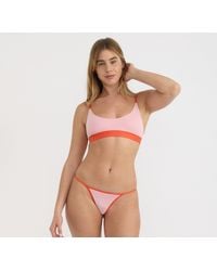 Organic Basics - Core Play Open Back Scoop Bralette Marshmallow Vibrant - Lyst
