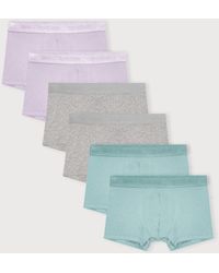 Organic Basics - Core Trunks 6-Pack Soft Lilac Melange Eucalyptus - Lyst