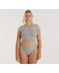 Organic Basics - Core Rib Thong 3-Pack - Lyst