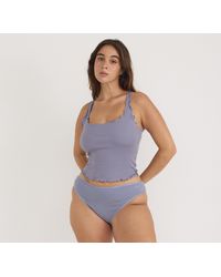 Organic Basics - Core Rib Curl Edge Tank Top - Lyst