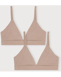 Organic Basics - Core Triangle Bralette 2-Pack - Lyst