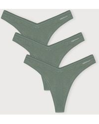 Organic Basics - Flex Thong 3-Pack Seaweed Seaweed Seaweed - Lyst