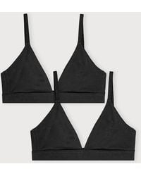 Organic Basics - Core Triangle Bralette 2-Pack - Lyst