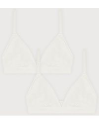 Organic Basics - Flex Triangle Bralette 2-Pack - Lyst