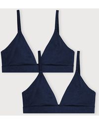 Organic Basics - Core Triangle Bralette 2-Pack - Lyst