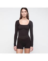 Organic Basics - Seamless Waffle Long Sleeve Tee - Lyst