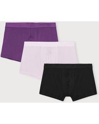 Organic Basics - Premium Trunks 3-Pack Aubergine Soft Lilac - Lyst