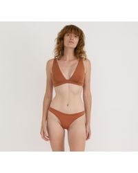 Organic Basics - Soft Touch Veil Plunge Bralette - Lyst