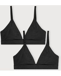 Organic Basics - Core Triangle Bralette 2-Pack - Lyst