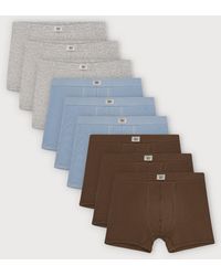 Organic Basics - Core Icon Rib Trunks 9-Pack Melange Cloudy Walnut - Lyst
