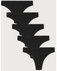 Organic Basics - Core Rib Thong 5-Pack - Lyst