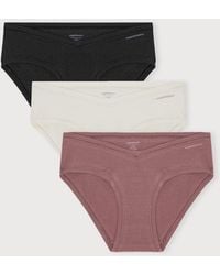 Organic Basics - Flex Hipster 3-Pack Off Rose Wood - Lyst