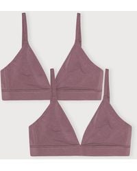 Organic Basics - Core Triangle Bralette 2-Pack - Lyst