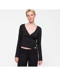 Organic Basics - Everyday Wrap Top - Lyst