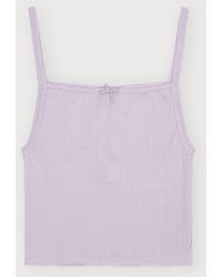 Organic Basics - Pointelle Top - Lyst