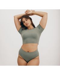 Organic Basics - Smooth Crop Tee - Lyst