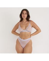 Organic Basics - Mesh Triangle Bralette - Lyst