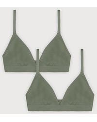 Organic Basics - Flex Triangle Bralette 2-Pack - Lyst