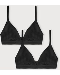 Organic Basics - Flex Triangle Bralette 2-Pack - Lyst