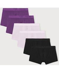 Organic Basics - Premium Trunks 6-Pack Aubergine Soft Lilac - Lyst