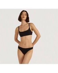 Organic Basics - Flex Lace Scoop Bralette - Lyst