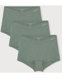 Organic Basics - Flex Shorty 3-Pack Seaweed Seaweed Seaweed - Lyst