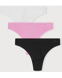 Organic Basics - Core Rib Thong 3-Pack - Lyst