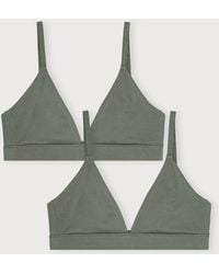 Organic Basics - Core Triangle Bralette 2-Pack - Lyst