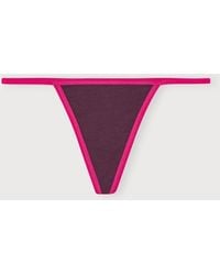 Organic Basics - Core Play String Thong Fig Rasberry - Lyst