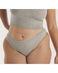 Organic Basics - Core Rib Thong - Lyst