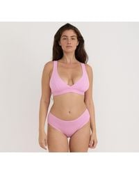 Organic Basics - Core Rib Plunge Bralette - Lyst