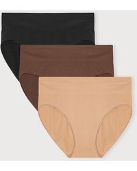 Organic Basics - Smooth High-Leg Briefs 3-Pack Walnut Hazelnut - Lyst