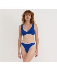 Organic Basics - Core Rib Plunge Bralette - Lyst
